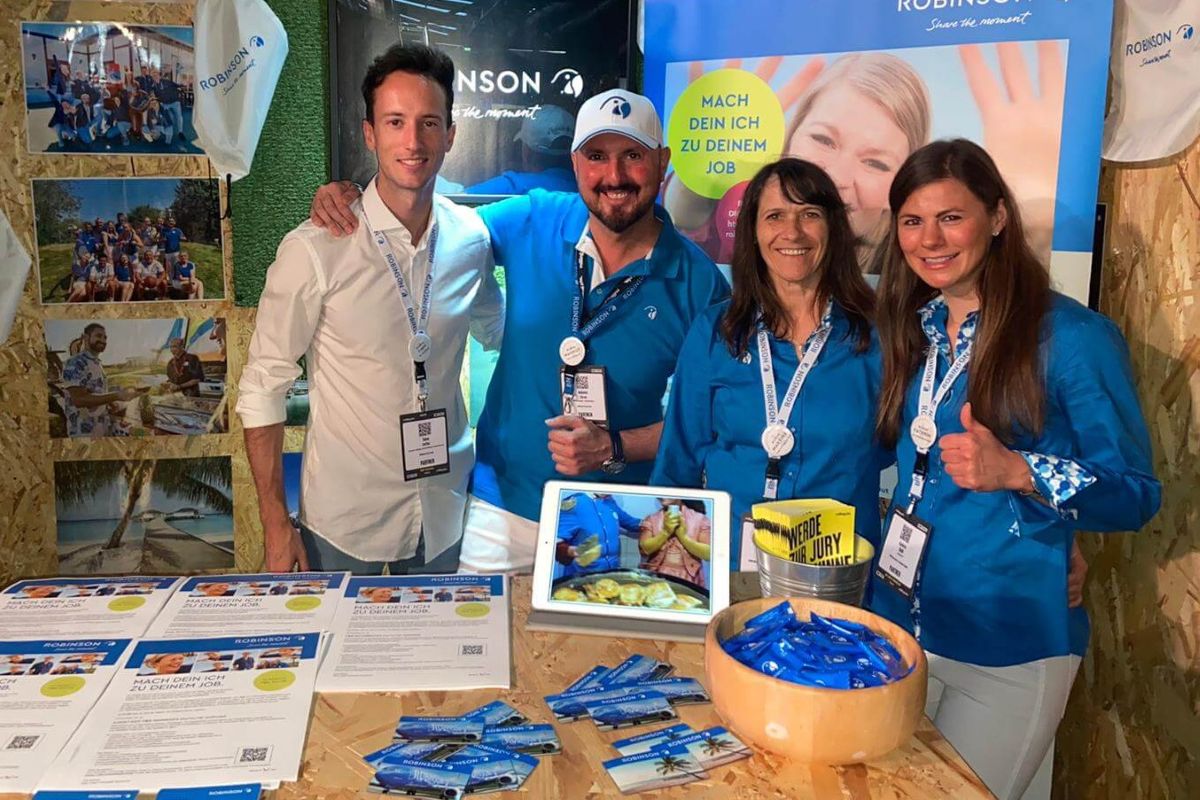 ROBINSON booth at career fair